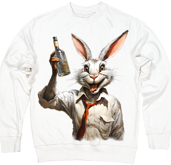 Drunk Rabbit in White