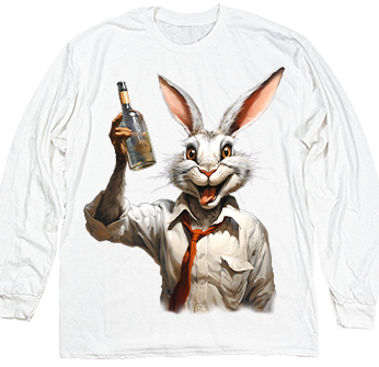 Drunk Rabbit in White