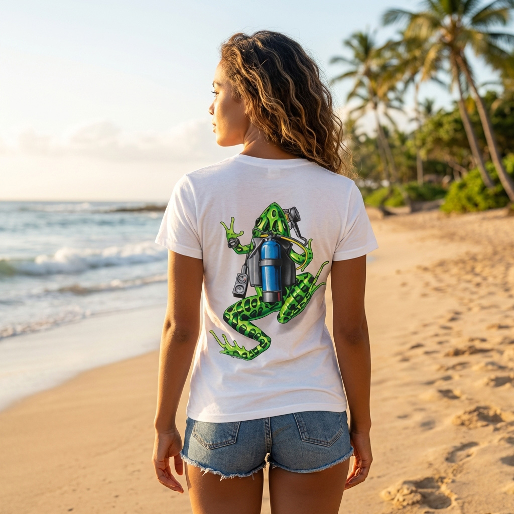 Amphibious - �������� ����� - Cuba Frog backprint with Pewter A-O Logo Front Print