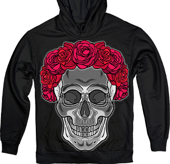 Romantic Skull in Black