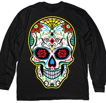 Mexican Skull in Black