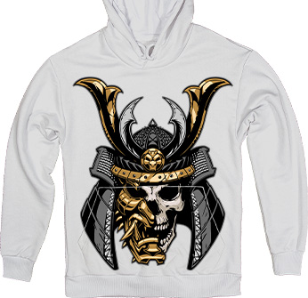 Golden Samurai Skull