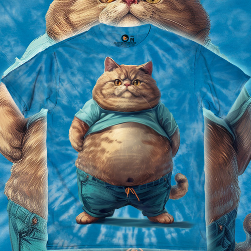  - Fat Cat in Blue