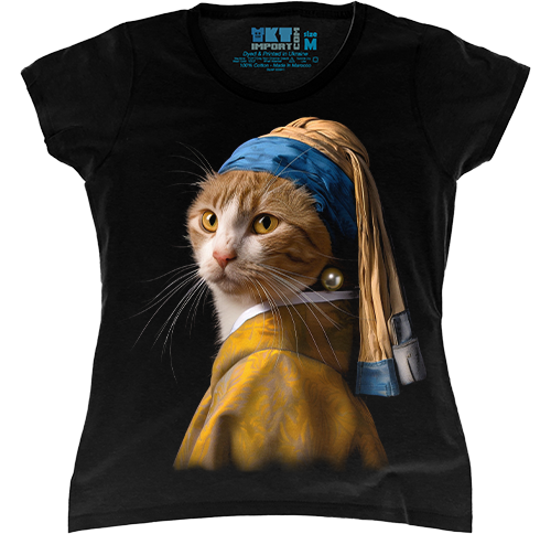   - Johannes Vermeer - Cat with a Pearl Earring