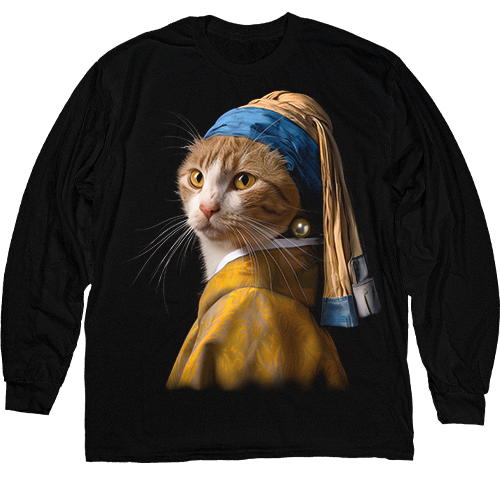  - Johannes Vermeer - Cat with a Pearl Earring