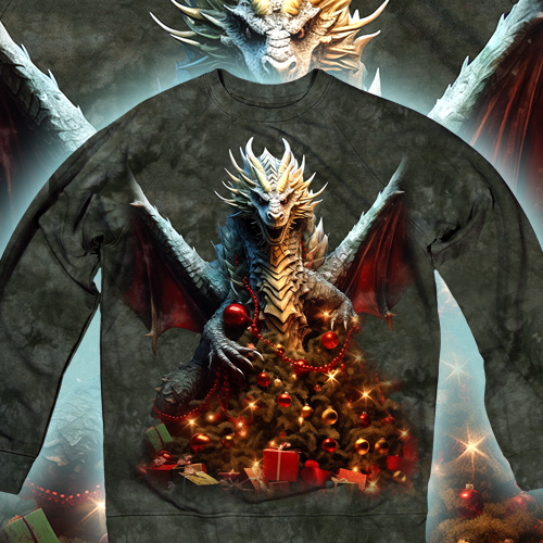 Dragon and Christmas Tree