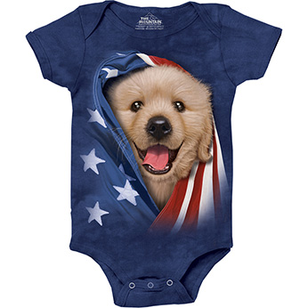 Patriotic Golden Pup