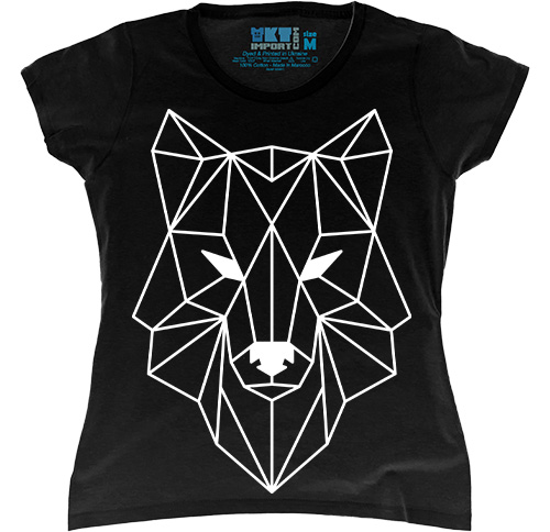   - Geometric Wolf in Black