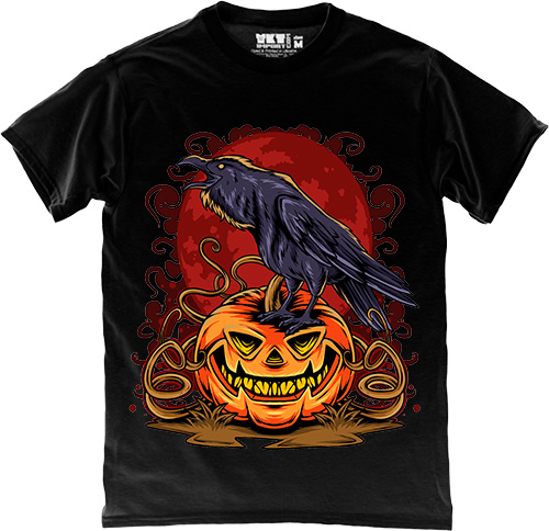  - Halloween Crow in Black
