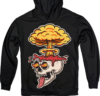 Atom Skull in Black