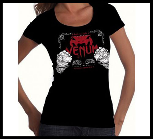 Venum - Футболка женская - Built 2 Strike - Tshirt for Women - Black