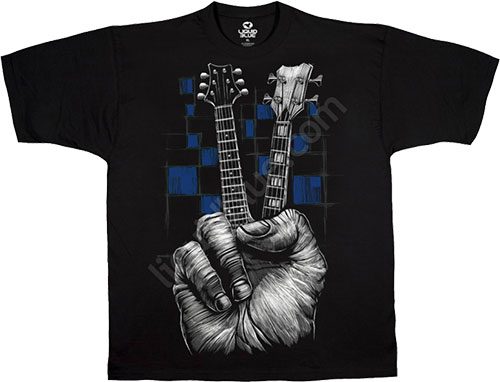 Футболка Liquid Blue - Musica Black Athletic T - Shirt - Dont Fret