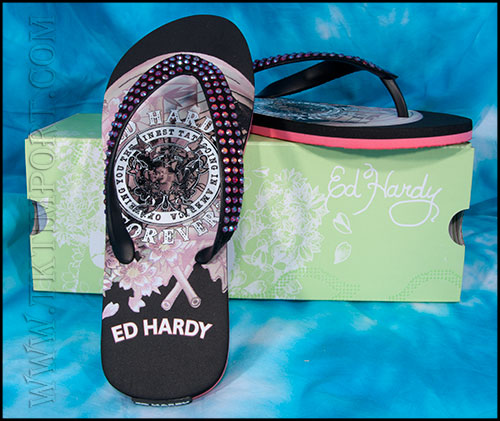 Ed Hardy - Коллекция ВЕСНА 2012 - Шлепанцы женские - BC Shoes - Black