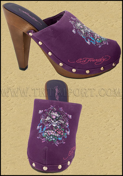 Ed Hardy - Коллекция ВЕСНА 2012 - Туфли женские - Portland Heel - Purple