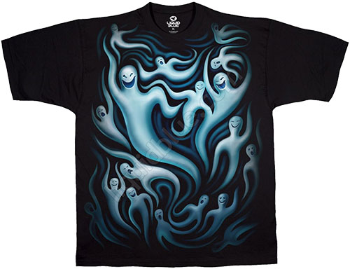  Liquid Blue - Halloween - T-Shirt - Ghost Gathering
