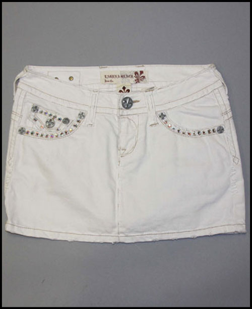 Laguna Beach - Юбка - Womens Aliso Beach White Mini Skirt (с кристаллами 1G - 144 кристалла)