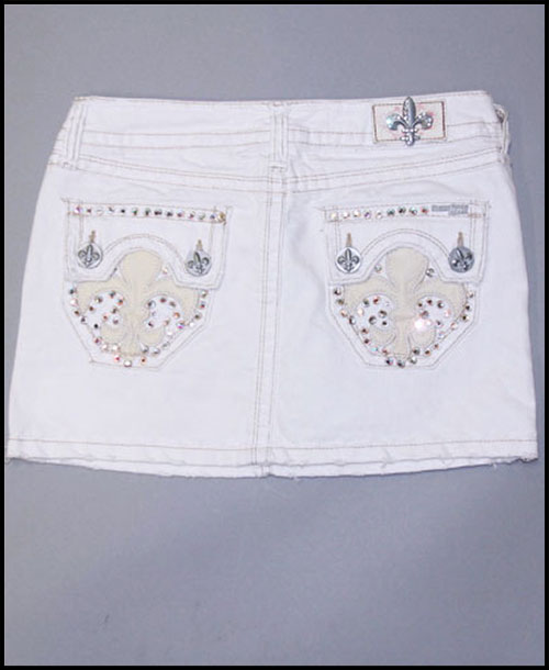 Laguna Beach - Юбка - Womens Hermosa Beach White Mini Skirt (с кристаллами 1G - 144 кристалла)
