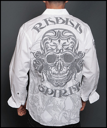 Rebel Spirit -  Мужская рубашка - LSW131473-WHT