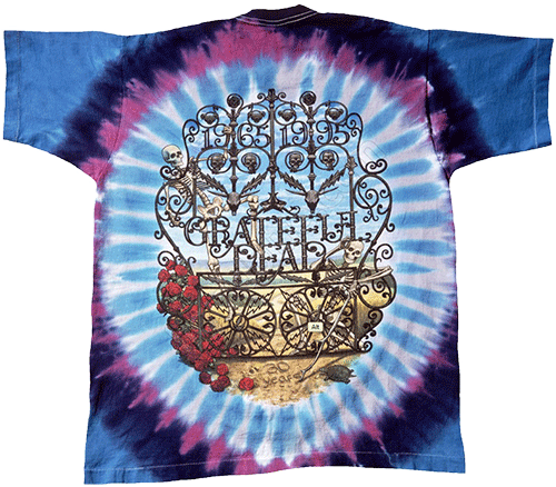  Liquid Blue - 30TH Anniversary - Grateful Dead Tie-Dye T-Shirt