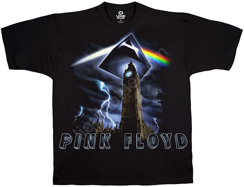 Футболка Liquid Blue - Big Ben - Pink Floyd Black Athletic T-Shirt
