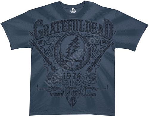  Liquid Blue - Gd 74 - Grateful Dead Navy T-Shirt