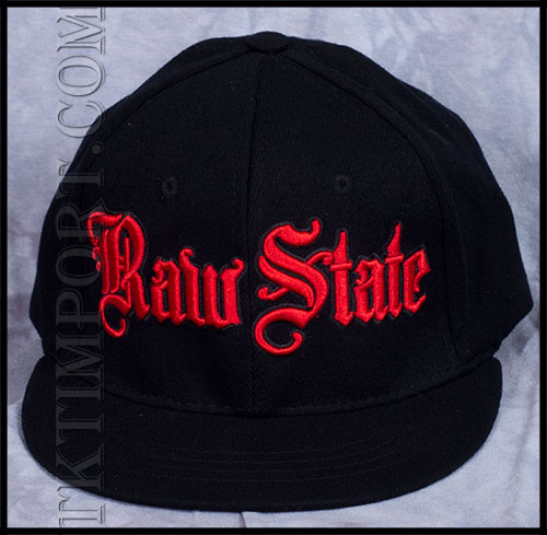 Raw State -  - RED LOGO - BLACK