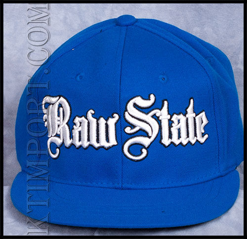 Raw State -  - WHITE LOGO - ROYAL BLUE