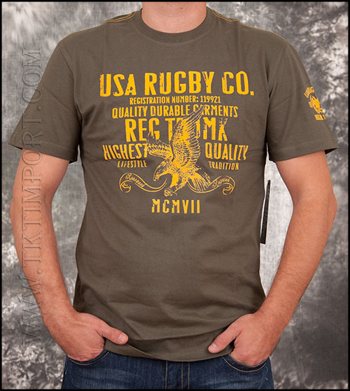 USA Rugby -  Футболка мужская - GB121102- Olive