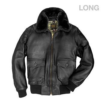 U.S. Navy Lambskin G-1 in Black (Long)