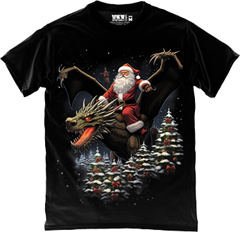 Santa Riding Dragon - Новий Рік