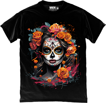 Dia de Muertos in Black