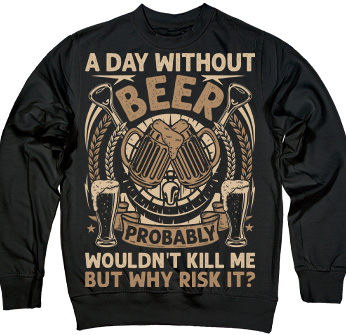 A Day Without Beer in Black