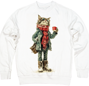 Хіпстерський Кіт на Морозі