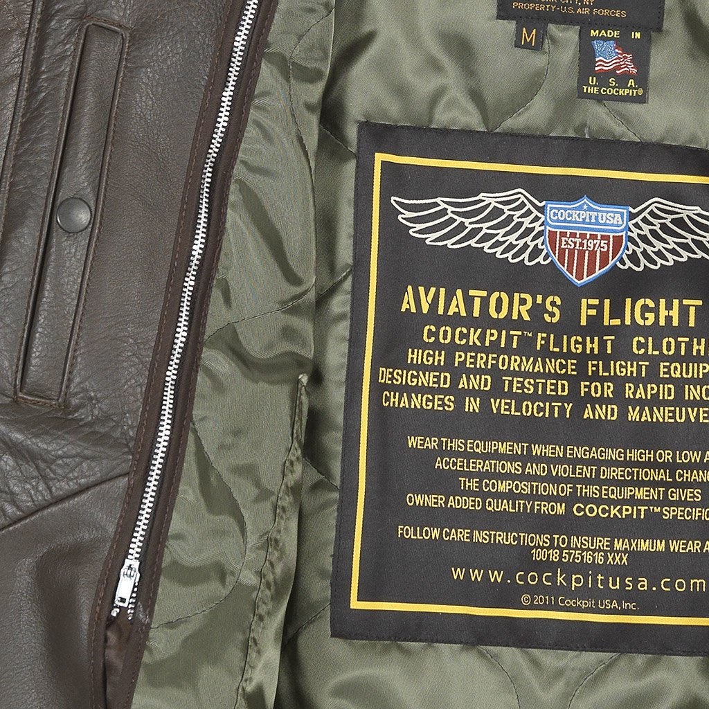 Куртка мужская B-15 in Brown Cockpit USA