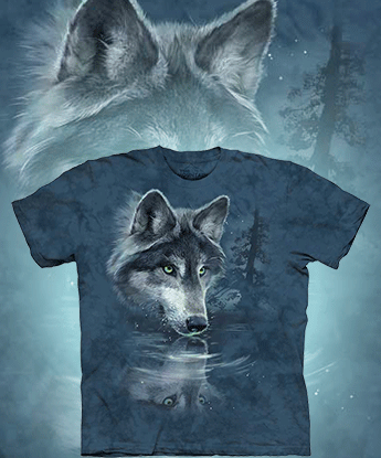 Футболка The Mountain - Wolf Reflection - Волк
