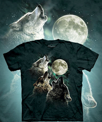 Футболка The Mountain - Three Wolf Moon - Волк
