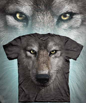 Футболка The Mountain - Wolf Face - Волк