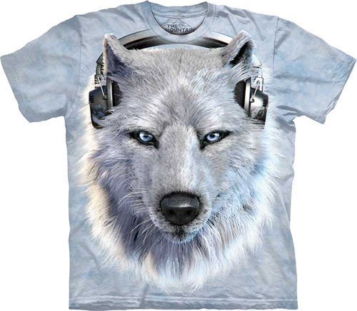 Футболка The Mountain - White Wolf DJ - Волк