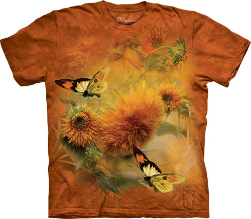 Футболка The Mountain - Sunflowers and Butterflies