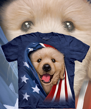 Футболка The Mountain - Patriotic Golden Pup - Лабрадор