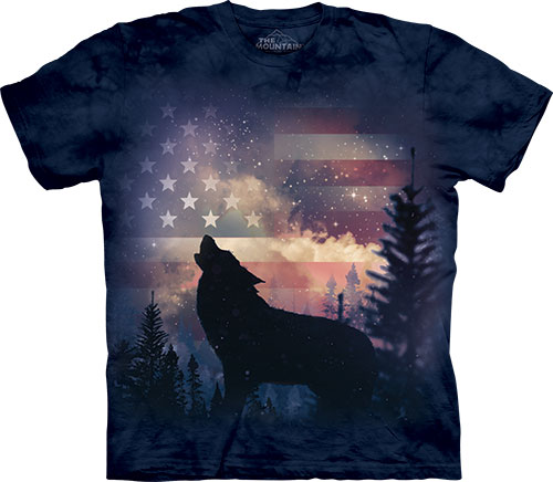 Футболка The Mountain - Patriotic Howl - Волк