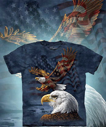 Футболка The Mountain - Eagle Flag Collage