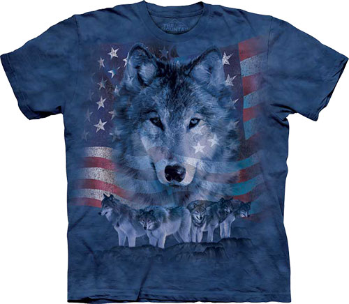 Футболка The Mountain - Patriotic Wolfpack - Волк