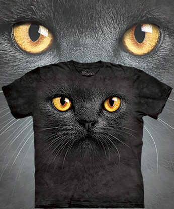 Футболка The Mountain - Big Face Black Cat - Кошка