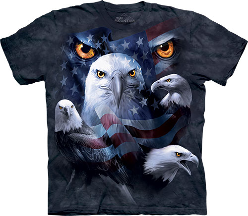 Футболка The Mountain - Patriotic Moon Eyes Eagle