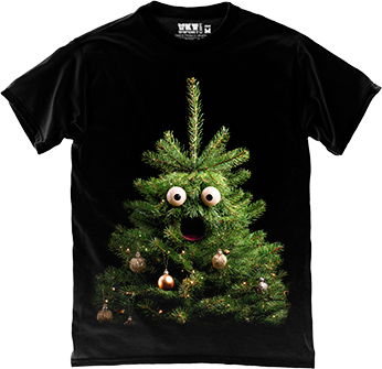 Худі - Грумпі-Кіт у Гірляндах Футболка - Смішнюча Ялинця