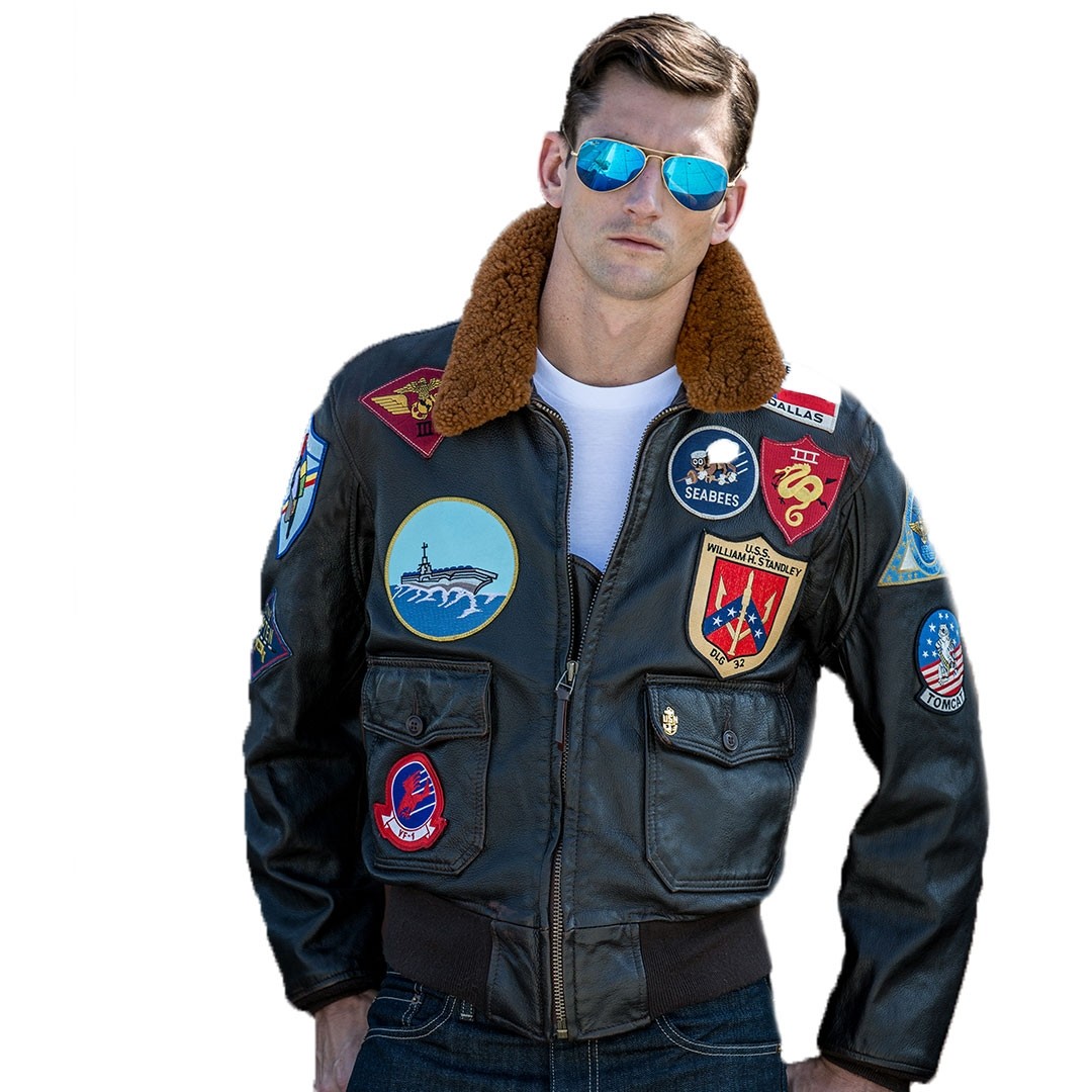 Куртка мужская удлиненная "Movie Heroes"© Top Gun Navy G-1 Cockpit USA