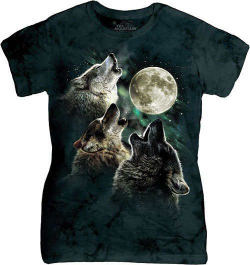 Футболка Женская The Mountain - Three Wolf Moon