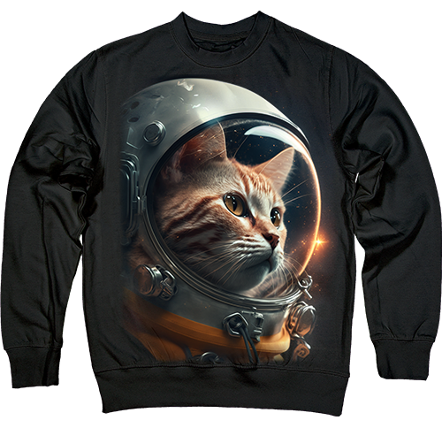 Свитшот - Кіт у Космосі