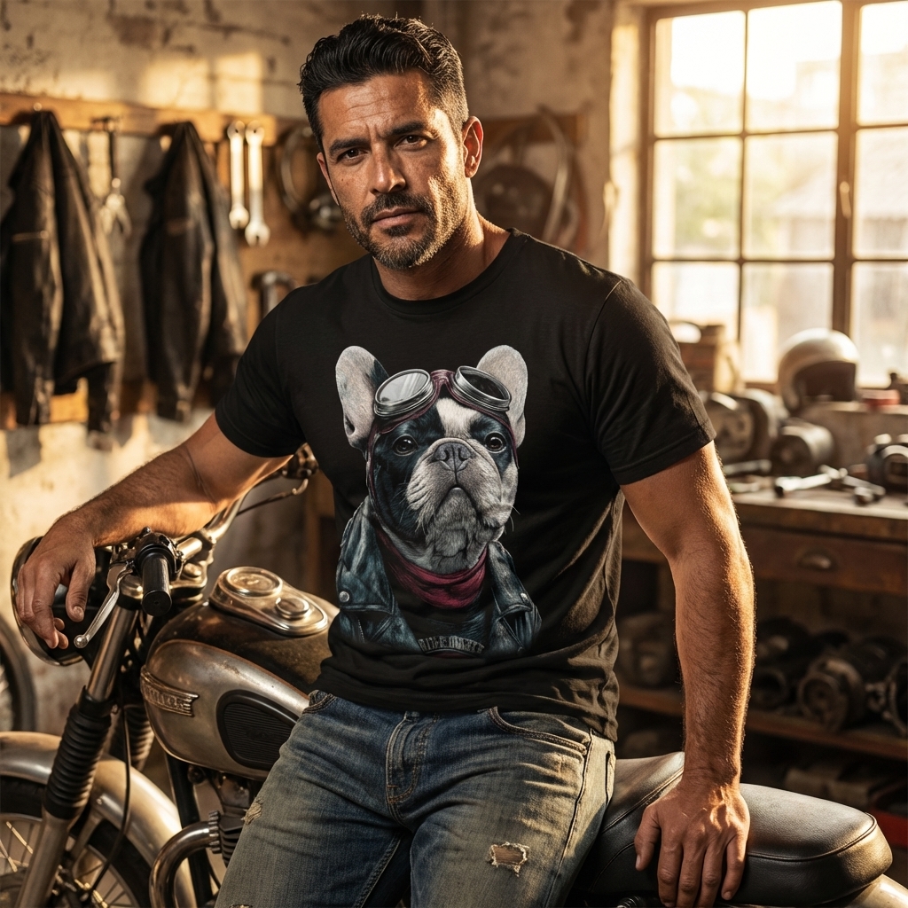 Бульдог-байкер